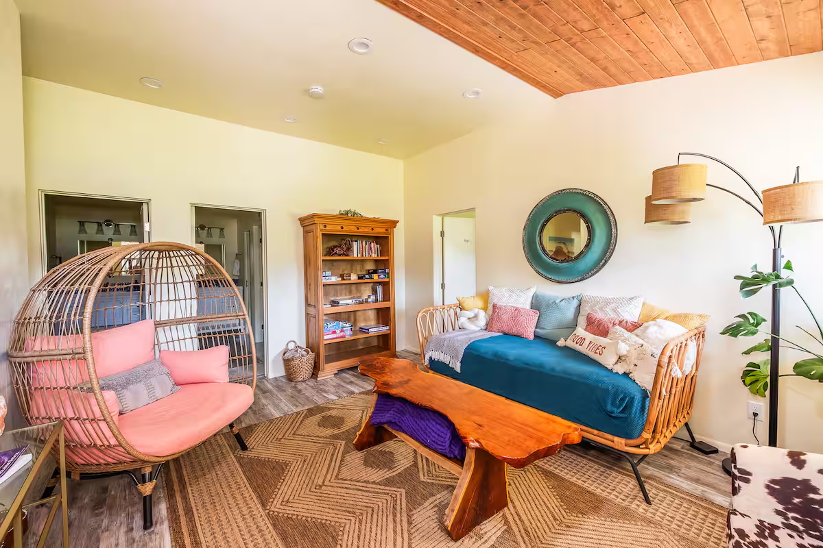 Orchard House Back Living Room with Day Bed